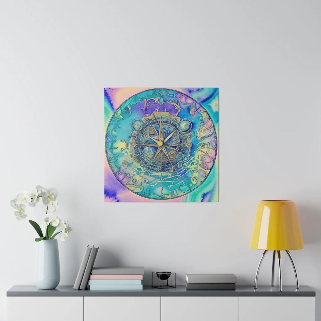 ASTROLOGY ZODIAC SIGN CANVAS WALL ART - 20″ x 20″ x