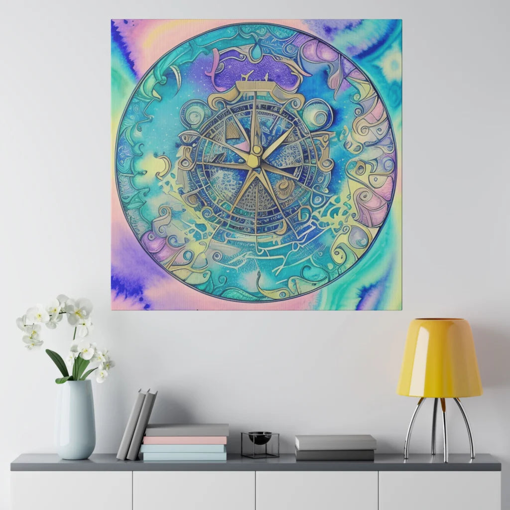 ASTROLOGY ZODIAC SIGN CANVAS WALL ART - 32’’ x 32’’