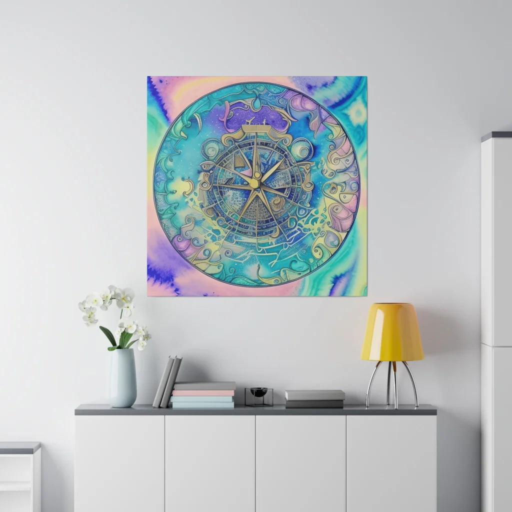 ASTROLOGY ZODIAC SIGN CANVAS WALL ART - 36’’ x 36’’