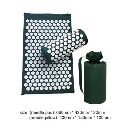 BEST YOGA ACUPRESSURE MAT AND PILLOW SET - acupressure mat