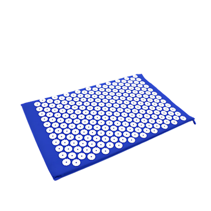 BEST YOGA ACUPRESSURE MAT AND PILLOW SET - Single Pad Blue