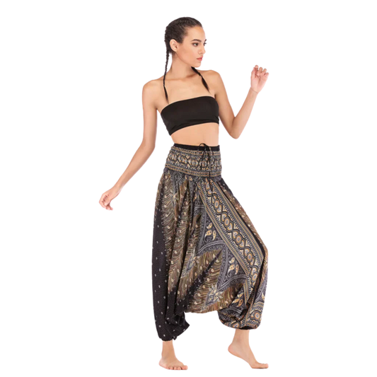 BOHEMIAN CONVERTIBLE JUMPSUIT HAMMER PANTS FOR WOMEN - Women Hammer Pants