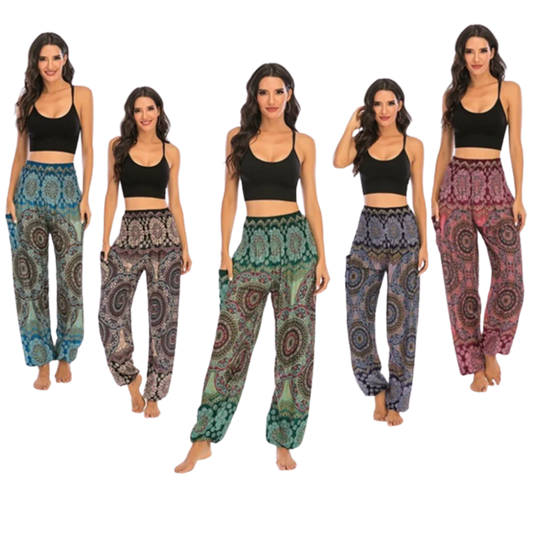 BOHEMIAN HAREM YOGA PANTS FOR WOMEN - Women Buddha Pants