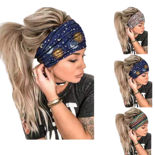 Boho Bandeau Headbands With Floral Summer Design