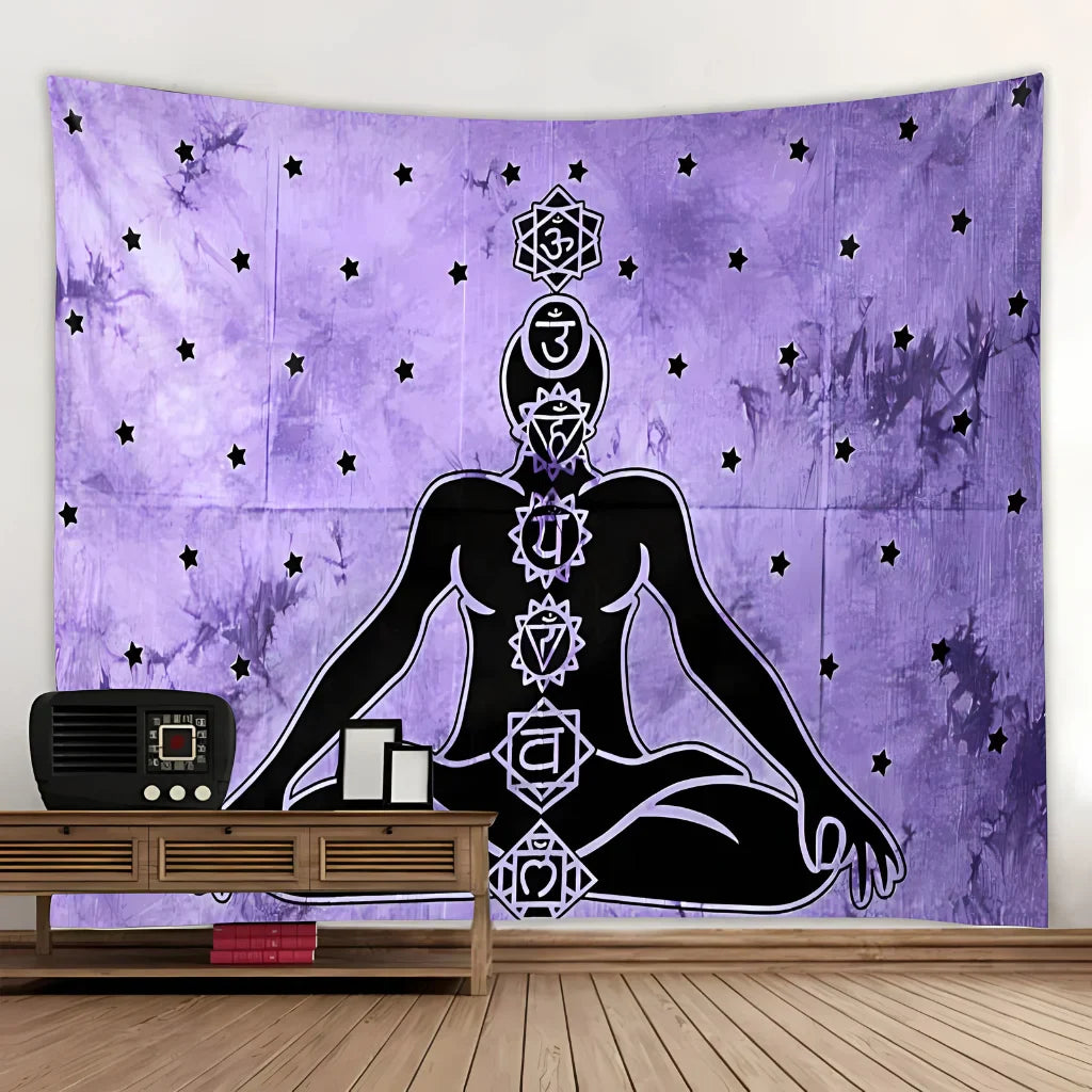 BOHO CHAKRA TAPESTRY WALL HANGING FOR MEDITATION - 3 Style