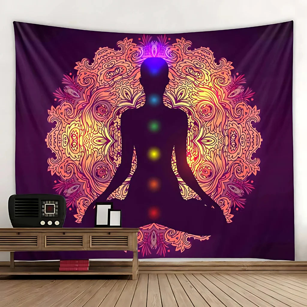 BOHO CHAKRA TAPESTRY WALL HANGING FOR MEDITATION - 4 Style