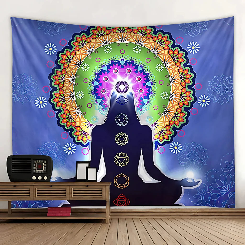 BOHO CHAKRA TAPESTRY WALL HANGING FOR MEDITATION - 7 Style