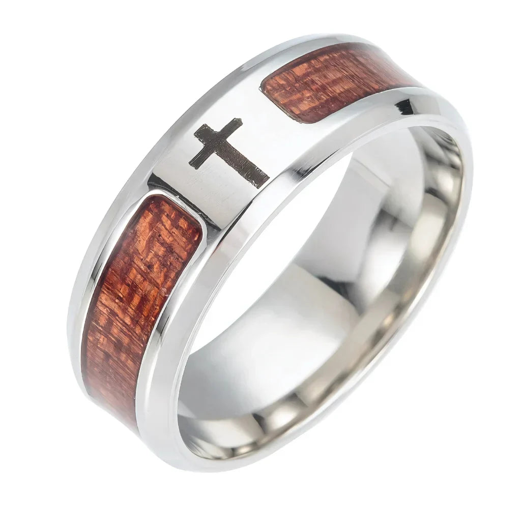 BOHO MAGIC RINGS WITH WOOD INLAY FOR MEN AND WOMEN - 2 / 10