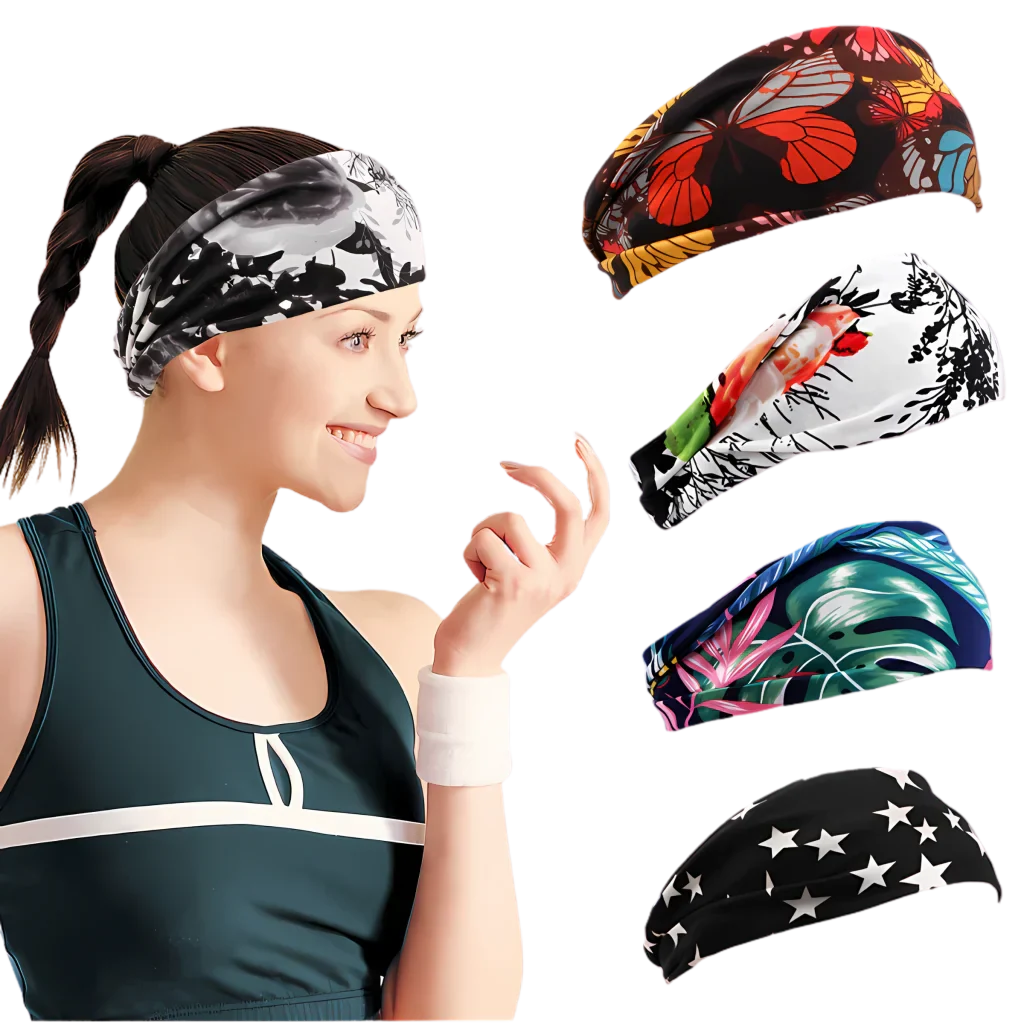 Boho Print Head Band For Women Sports And Wellness