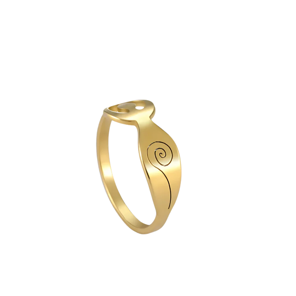 BOHO RING FOR YOGA LOVERS IN ELEGANT STYLES - Gold / number