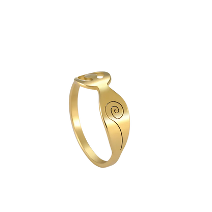 BOHO RING FOR YOGA LOVERS IN ELEGANT STYLES - Gold / number