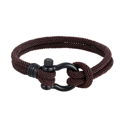 BOHO STACKED BRACELET WITH MILAN ROPE DESIGN - Coffee / 19CM - Bracelet