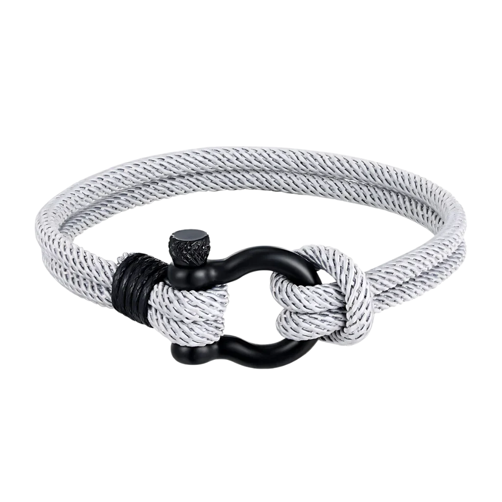 BOHO STACKED BRACELET WITH MILAN ROPE DESIGN - Grey / 19CM - Bracelet