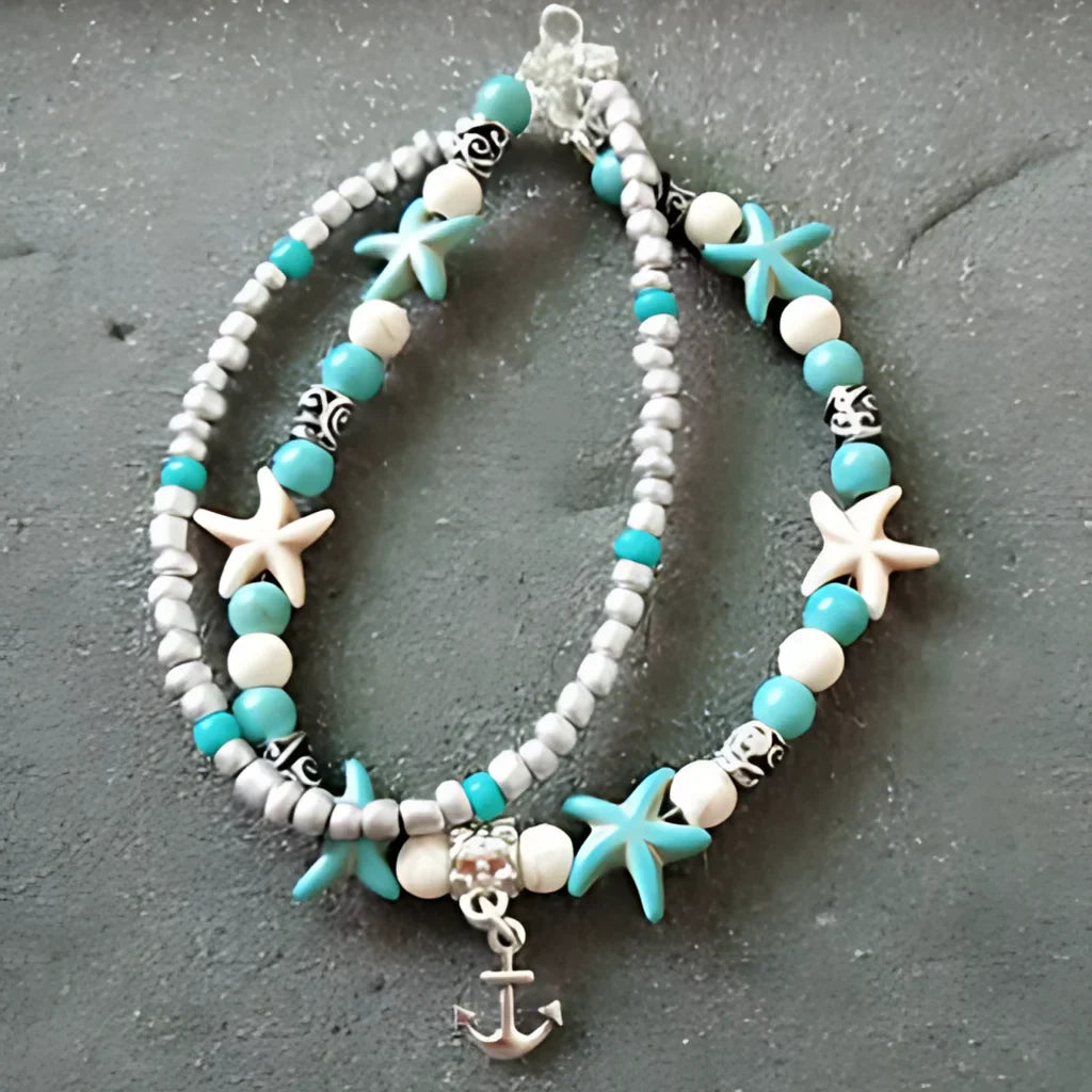 BOHO STYLE CONCH SHELL ANKLET FOR SPIRITUAL ENERGY - Style