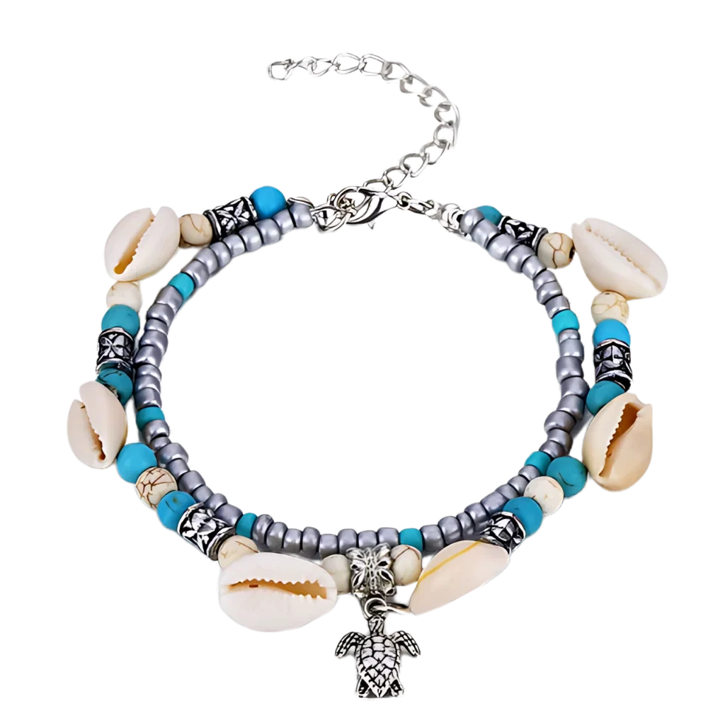 BOHO STYLE CONCH SHELL ANKLET FOR SPIRITUAL ENERGY - Style