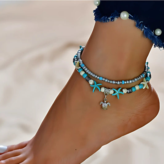 BOHO STYLE CONCH SHELL ANKLET - Style A - Anklet