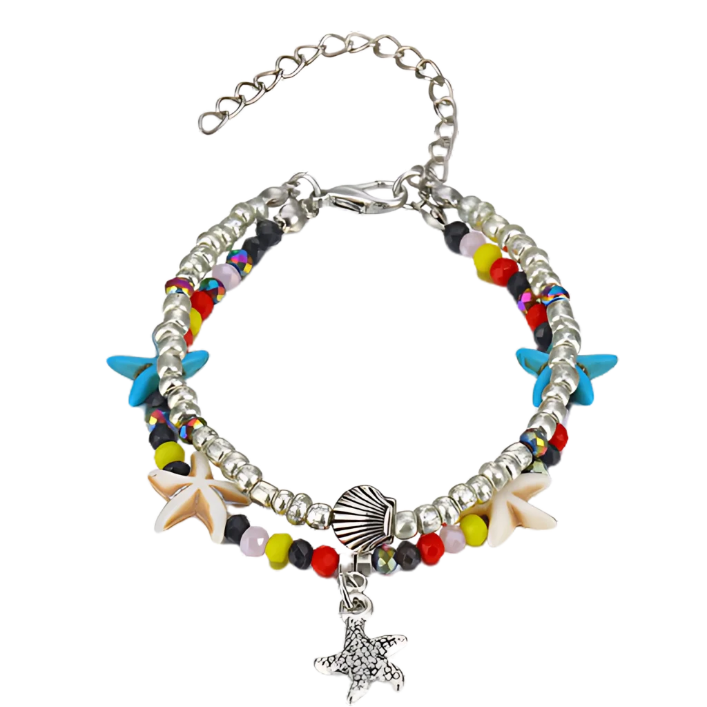 BOHO STYLE CONCH SHELL ANKLET - Style O - Anklet