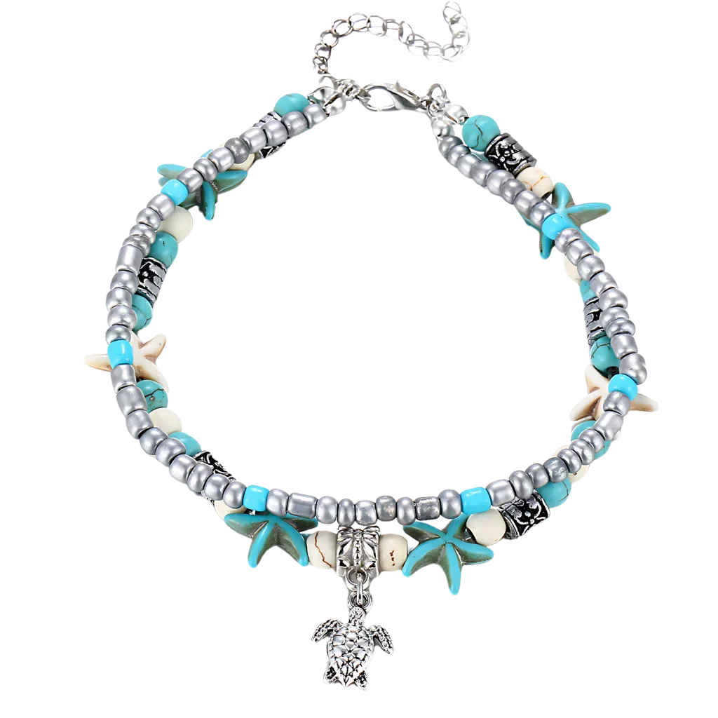 BOHO STYLE STARFISH ANKLET FOR BEACH SPIRITUALITY - Style