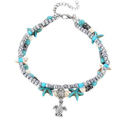 BOHO STYLE STARFISH ANKLET FOR BEACH SPIRITUALITY - Style