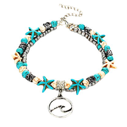 BOHO STYLE STARFISH ANKLET FOR BEACH SPIRITUALITY - Style B