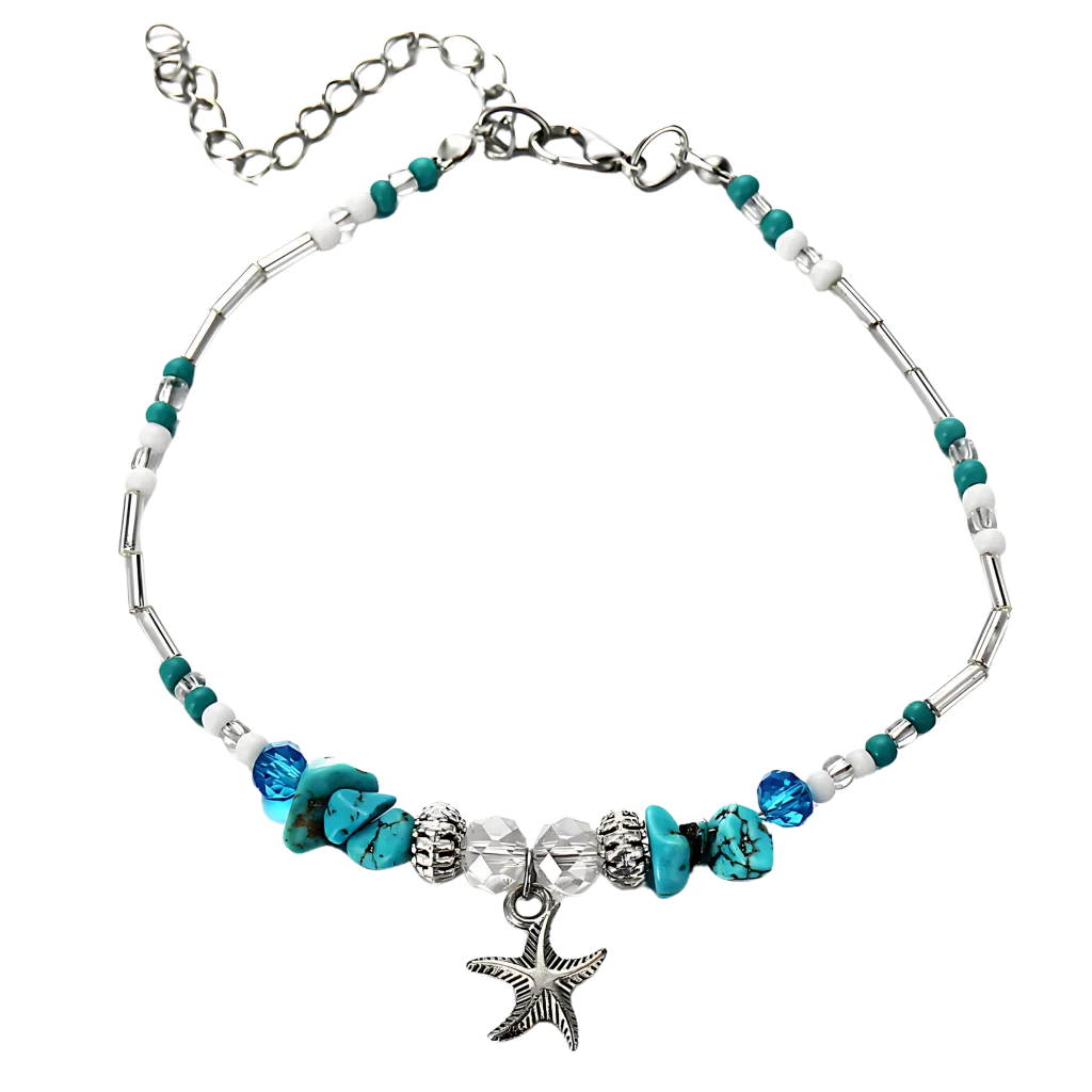 BOHO STYLE STARFISH ANKLET FOR BEACH SPIRITUALITY - Style C