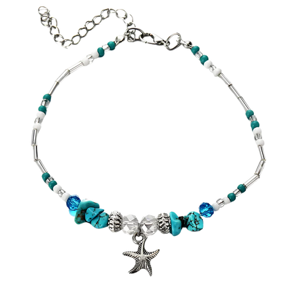 BOHO STYLE STARFISH ANKLET FOR BEACH SPIRITUALITY - Style C