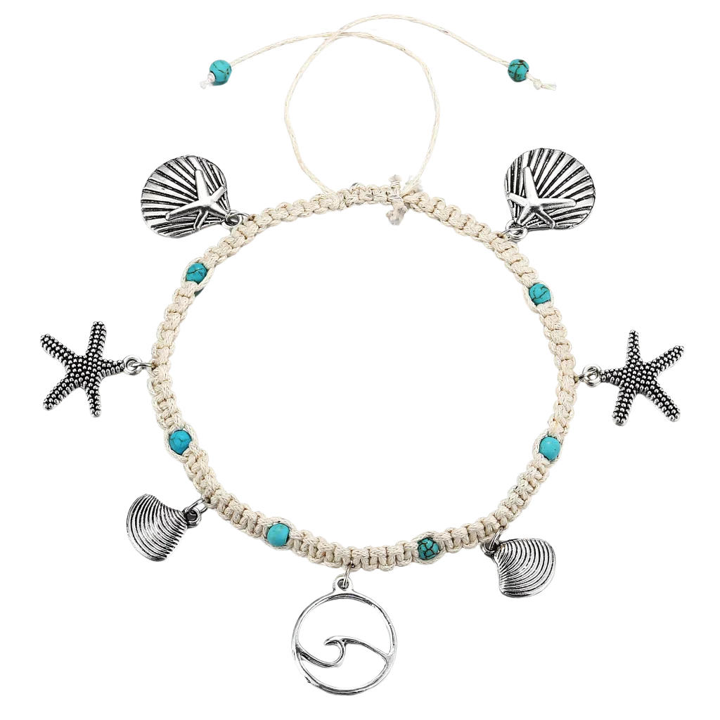 BOHO STYLE STARFISH ANKLET FOR BEACH SPIRITUALITY - Style D