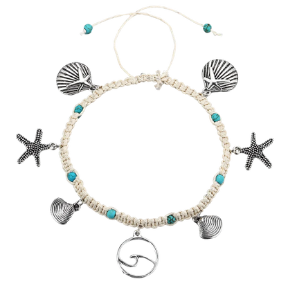 BOHO STYLE STARFISH ANKLET FOR BEACH SPIRITUALITY - Style D