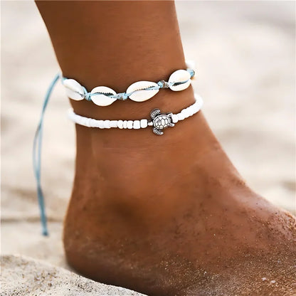 BOHO STYLE STARFISH ANKLET FOR BEACH SPIRITUALITY - Style E