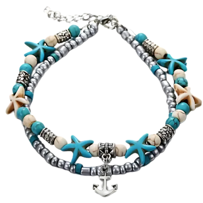 BOHO STYLE STARFISH ANKLET FOR BEACH SPIRITUALITY - Style G