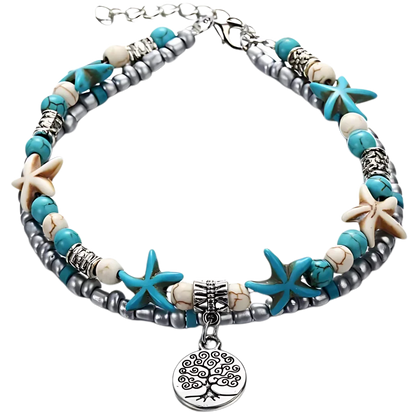 BOHO STYLE STARFISH ANKLET FOR BEACH SPIRITUALITY - Style J