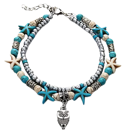 BOHO STYLE STARFISH ANKLET FOR BEACH SPIRITUALITY - Style K