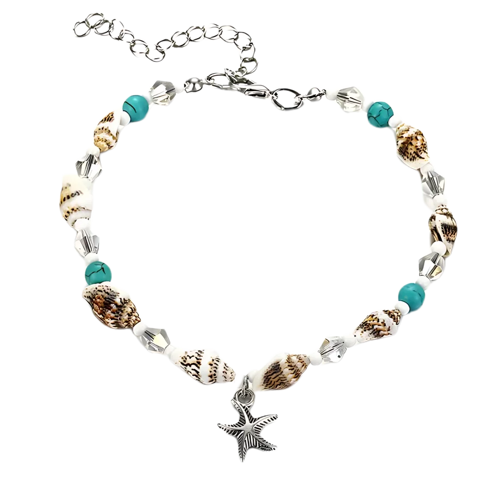 BOHO STYLE STARFISH ANKLET FOR BEACH SPIRITUALITY - Style L