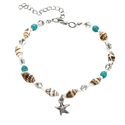 BOHO STYLE STARFISH ANKLET FOR BEACH SPIRITUALITY - Style L