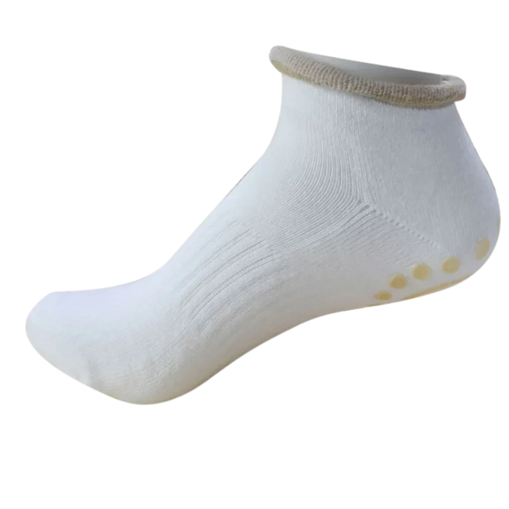 Breathable Barre Sticky Socks For Studio Control - White / one size