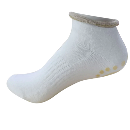 Breathable Barre Sticky Socks For Studio Control - White / one size