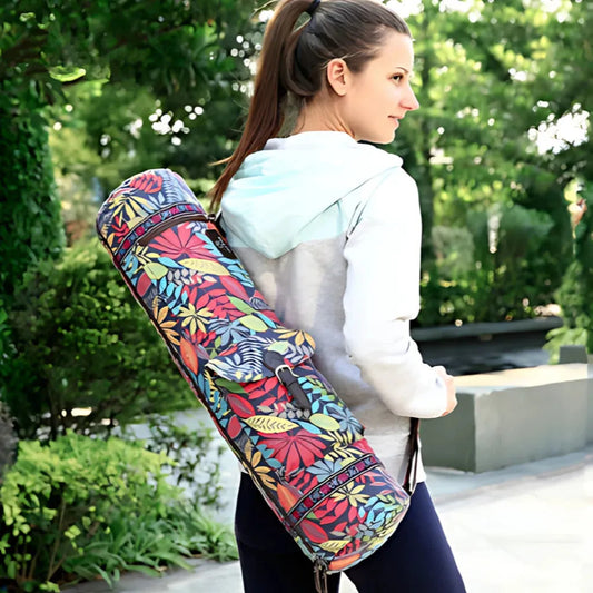 Breathable Mat Cover Yoga Bag For Daily Use - Red
