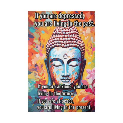 BUDDHA CANVAS WALL ART WITH INSPIRATIONAL QUOTE - Canvas