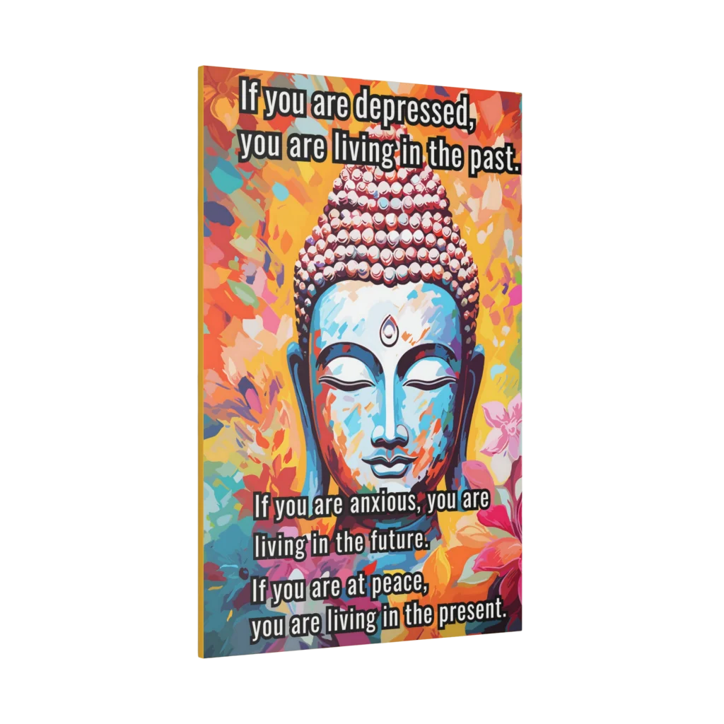 BUDDHA CANVAS WALL ART WITH INSPIRATIONAL QUOTE - Canvas