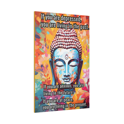 BUDDHA CANVAS WALL ART WITH INSPIRATIONAL QUOTE - Canvas