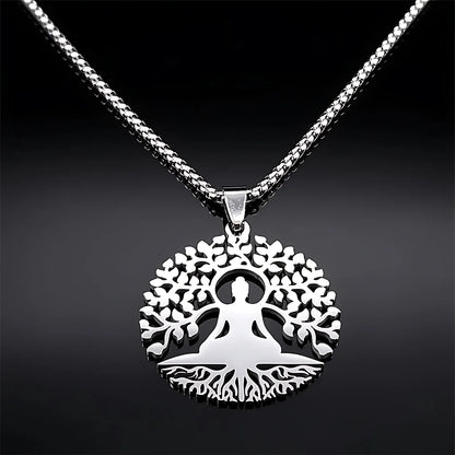 BUDDHA NECKLACE WITH PENDANT FOR SPIRITUAL AWAKENING - Necklace