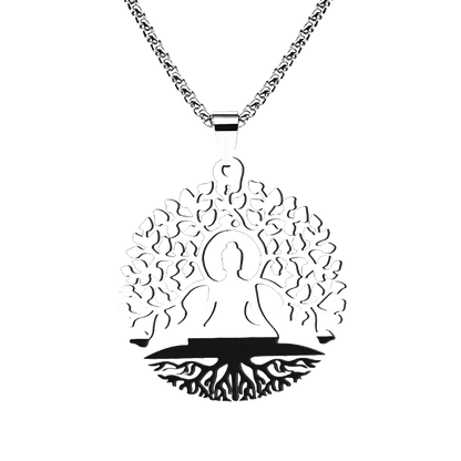 BUDDHA NECKLACE WITH PENDANT FOR SPIRITUAL AWAKENING - Necklace