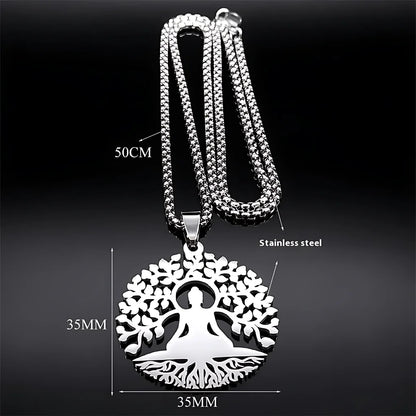 BUDDHA NECKLACE WITH PENDANT FOR SPIRITUAL AWAKENING - Necklace