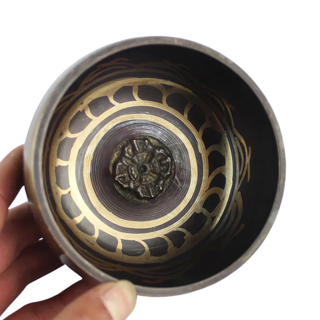 BUDDHA TIBETAN SINGING BOWL FOR MEDITATION AND HEALING - 8cm diameter - sound bowl