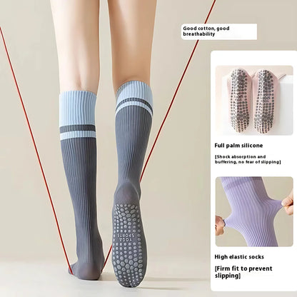 CALF-LENGTH ANTI SLIP YOGA SOCKS FOR WOMEN - Yoga Socks