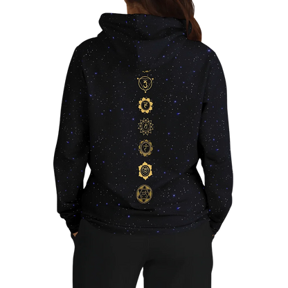 CELESTIAL MANDALA YOGA HOODIE - SPIRITUAL ALIGNMENT &