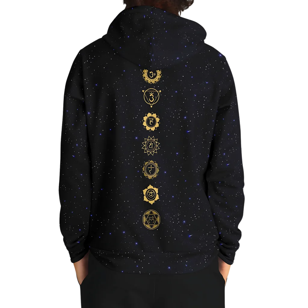 CELESTIAL MANDALA YOGA HOODIE - SPIRITUAL ALIGNMENT &