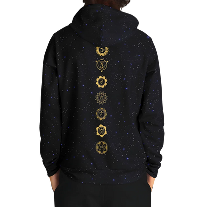 CELESTIAL MANDALA YOGA HOODIE - SPIRITUAL ALIGNMENT &