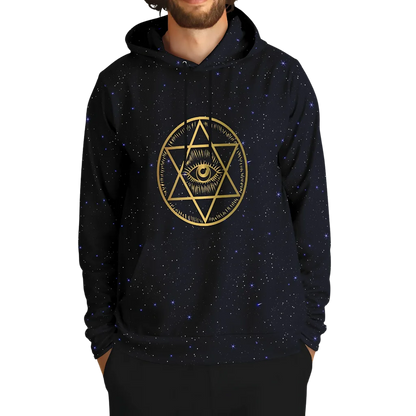 CELESTIAL MANDALA YOGA HOODIE - SPIRITUAL ALIGNMENT &