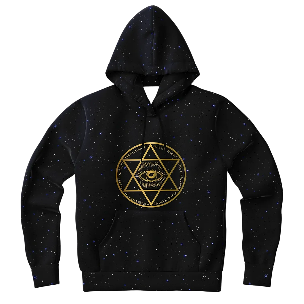 CELESTIAL MANDALA YOGA HOODIE - SPIRITUAL ALIGNMENT &